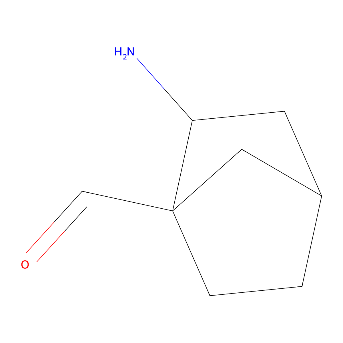 2-Aminobicyclo[2.2.1]heptane-1-carbaldehyde molecular structure, CAS 2680734-16-9
