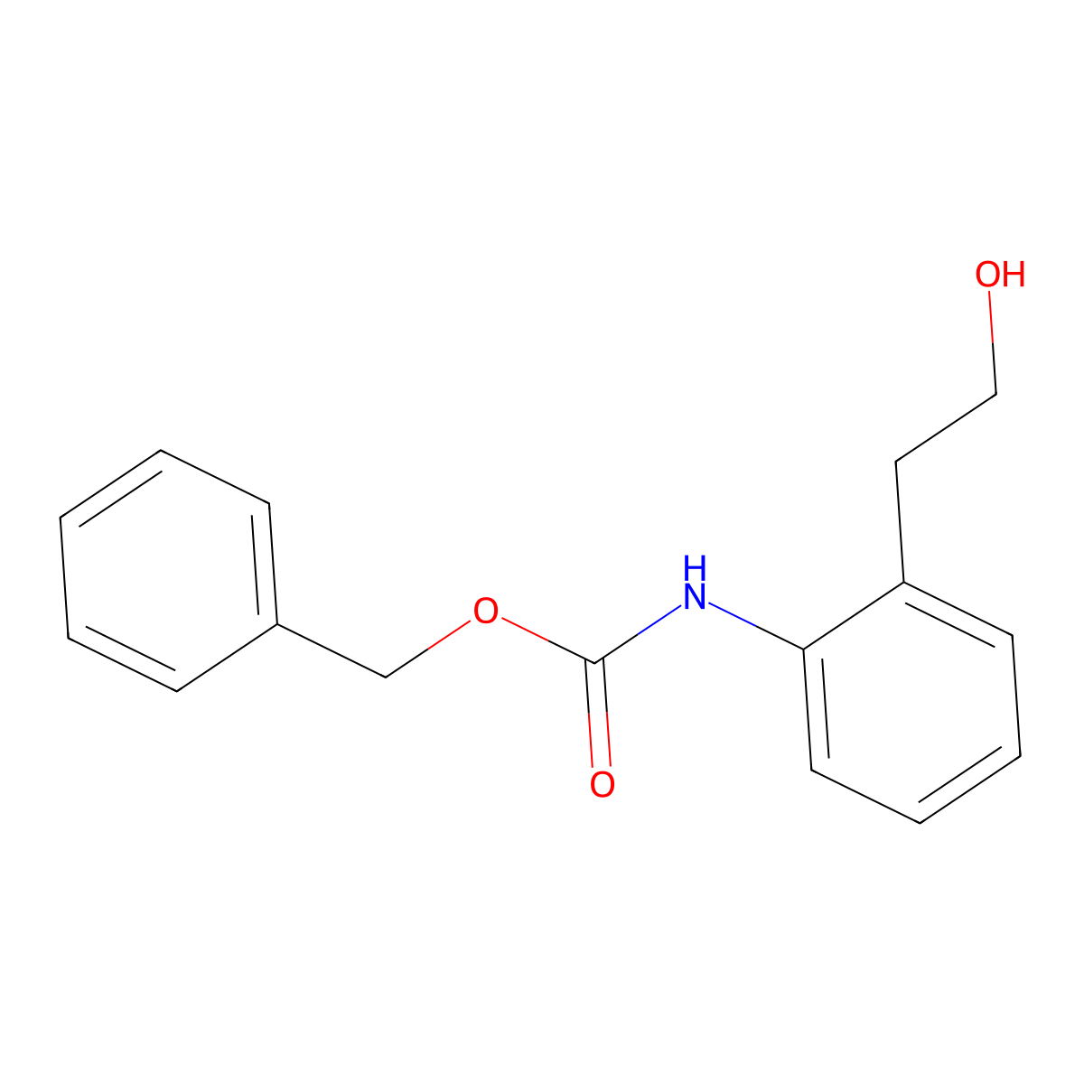 benzyl N-[2-(2-hydroxyethyl)phenyl]carbamate molecular structure, CAS 2680734-39-6