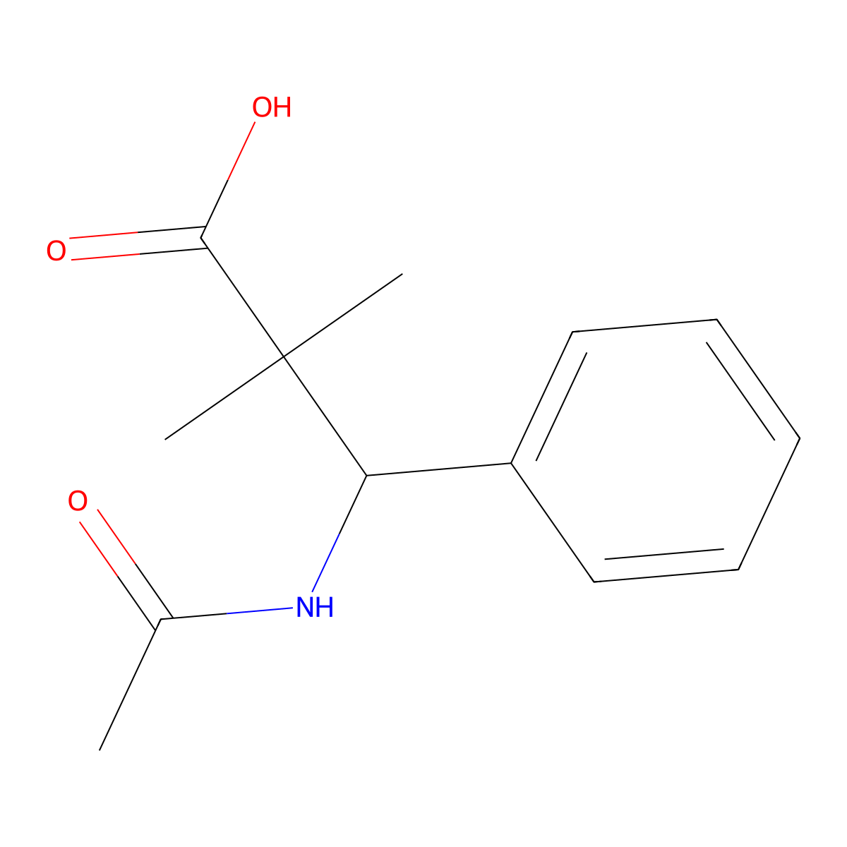 3-Acetamido-2,2-dimethyl-3-phenylpropanoic acid molecular structure, CAS 2680735-47-9