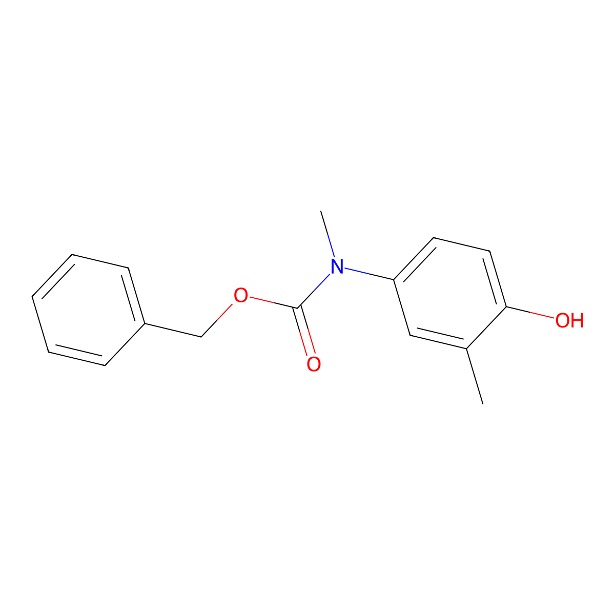 benzyl N-(4-hydroxy-3-methylphenyl)-N-methylcarbamate molecular structure, CAS 2680736-30-3