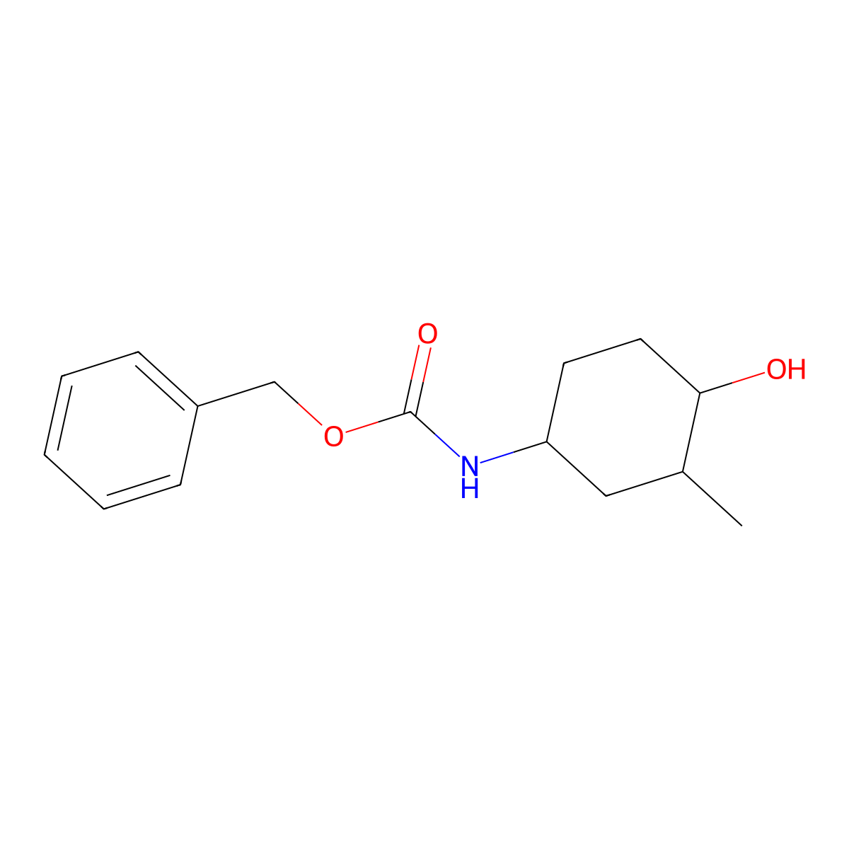 benzyl N-(4-hydroxy-3-methylcyclohexyl)carbamate molecular structure, CAS 2680736-64-3
