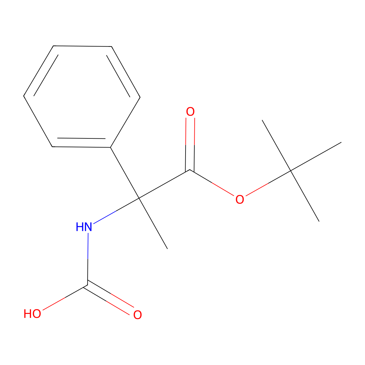 [1-(Tert-butoxy)-1-oxo-2-phenylpropan-2-yl]carbamic acid molecular structure, CAS 2680737-09-9