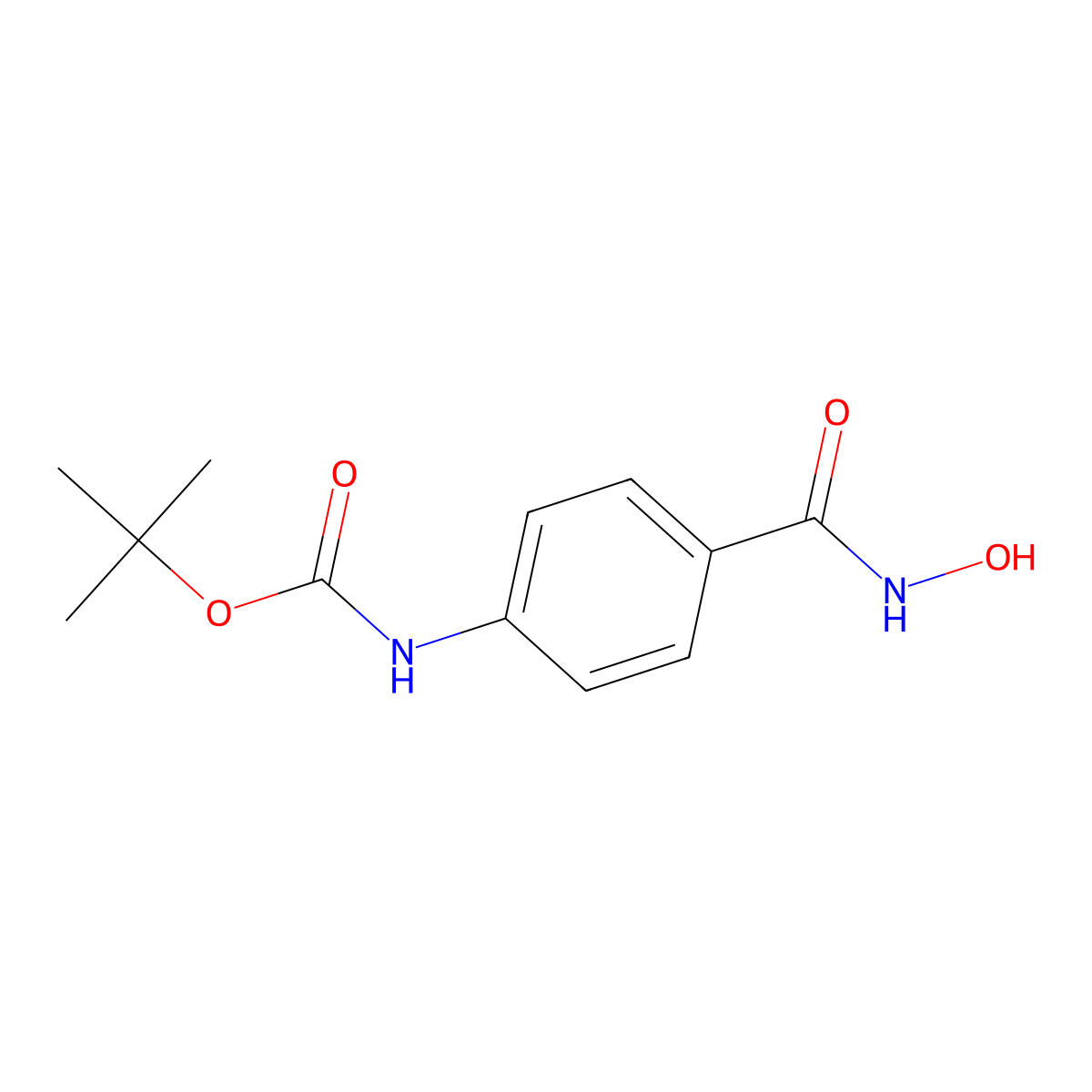tert-butyl N-[4-(hydroxycarbamoyl)phenyl]carbamate molecular structure, CAS 2680737-47-5