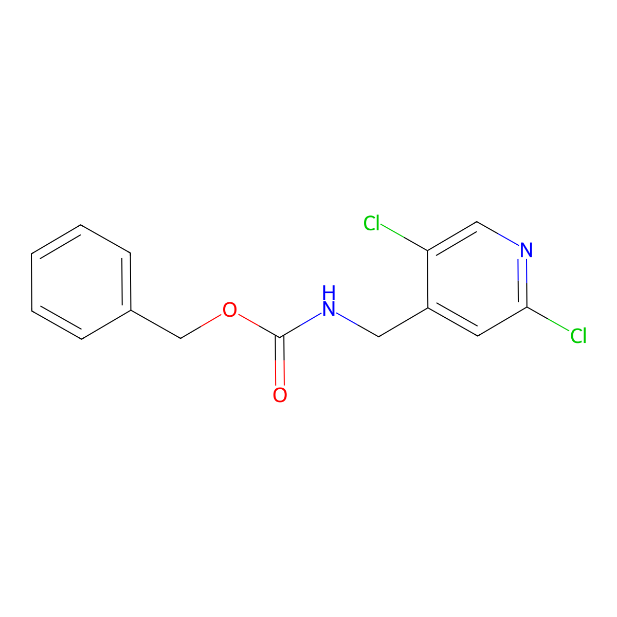 benzyl N-[(2,5-dichloropyridin-4-yl)methyl]carbamate molecular structure, CAS 2680737-97-5
