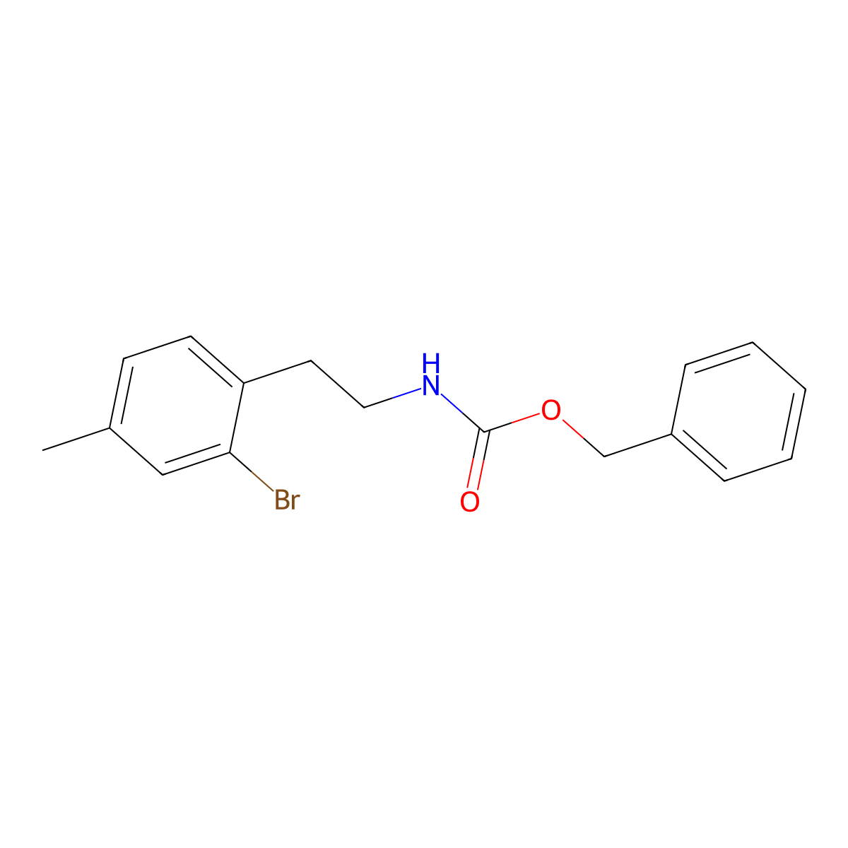 Benzyl 2-bromo-4-methylphenethylcarbamate molecular structure, CAS 2680738-37-6