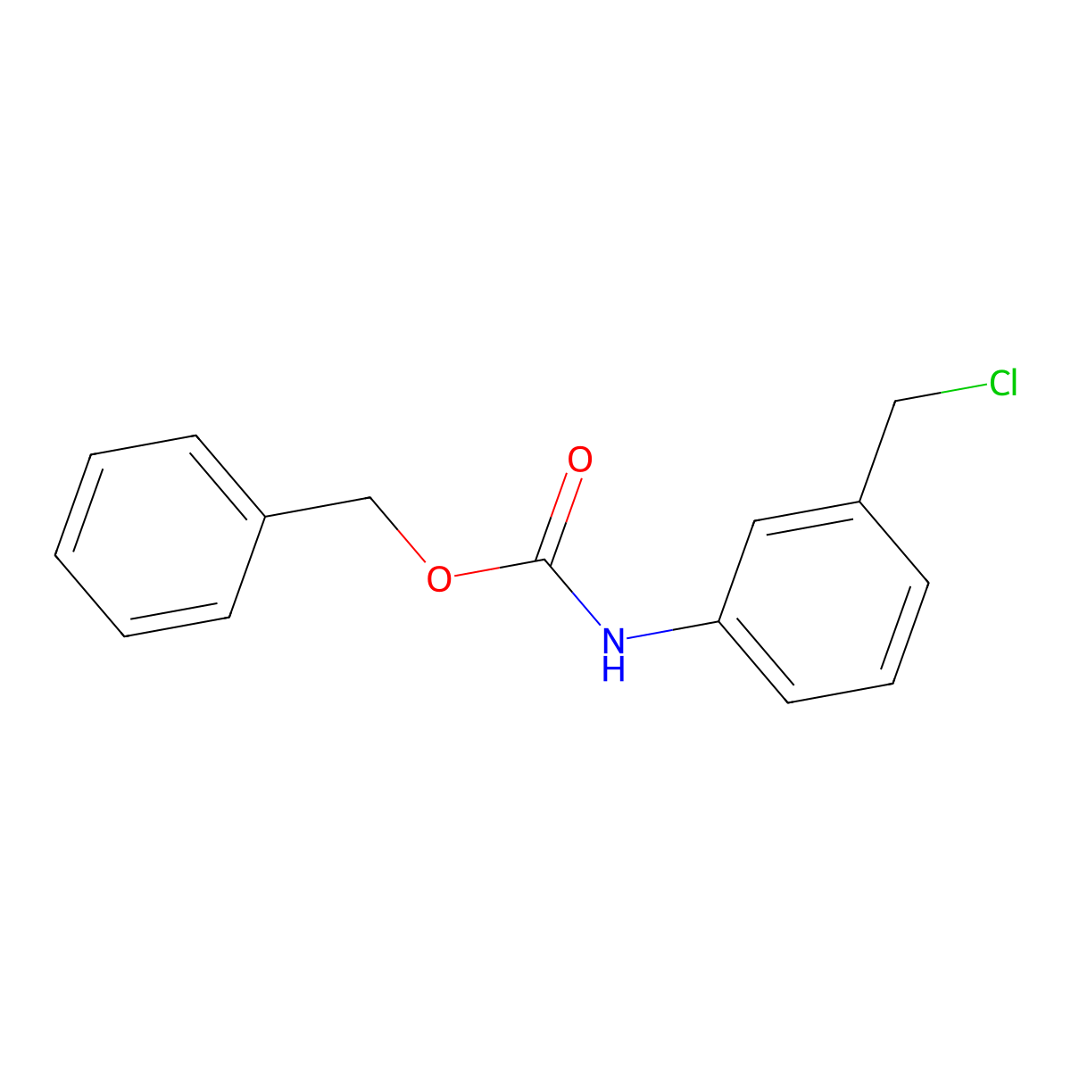 benzyl N-[3-(chloromethyl)phenyl]carbamate molecular structure, CAS 2680738-47-8