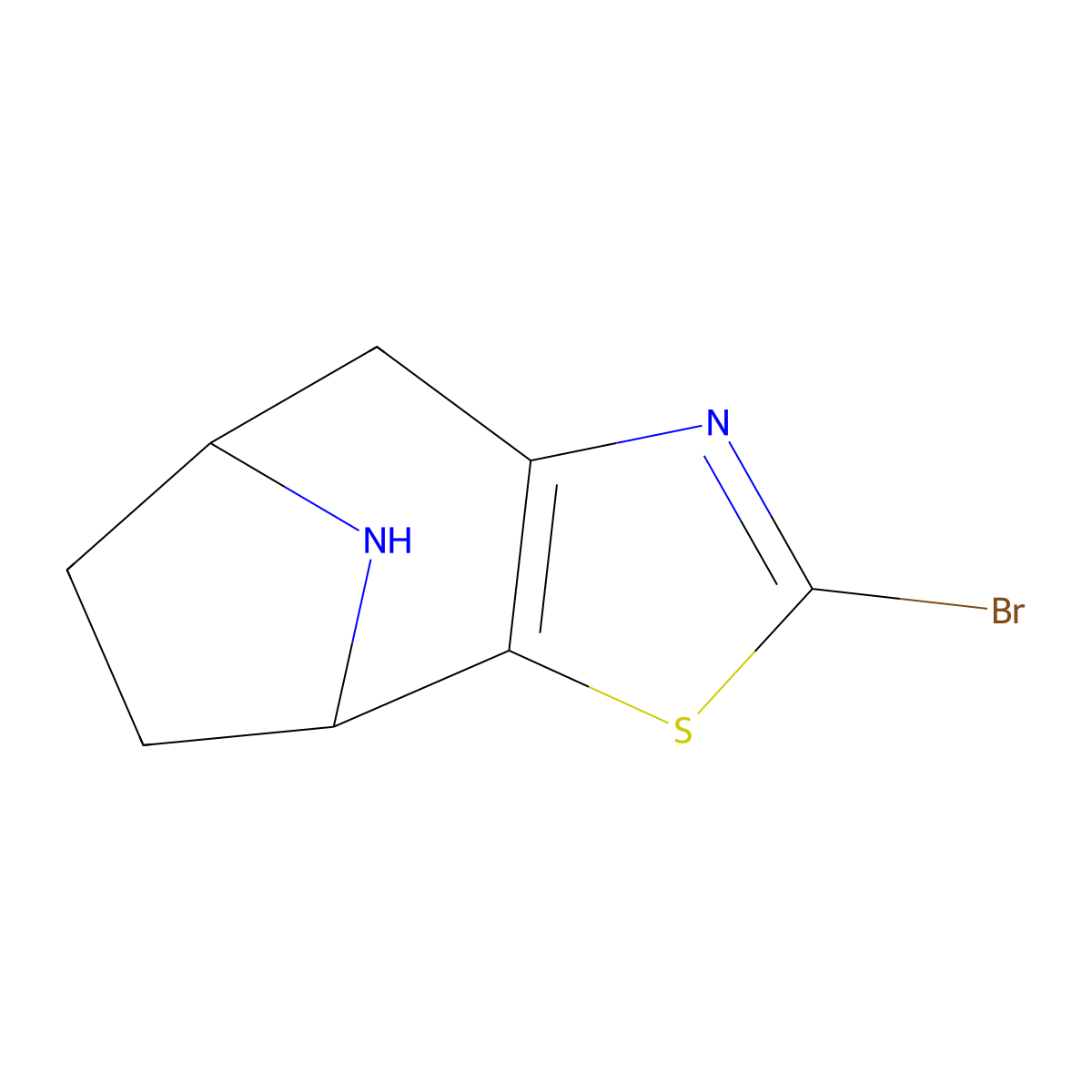 4-Bromo-3-thia-5,11-diazatricyclo[6.2.1.0,2,6]undeca-2(6),4-diene molecular structure, CAS 2680738-67-2