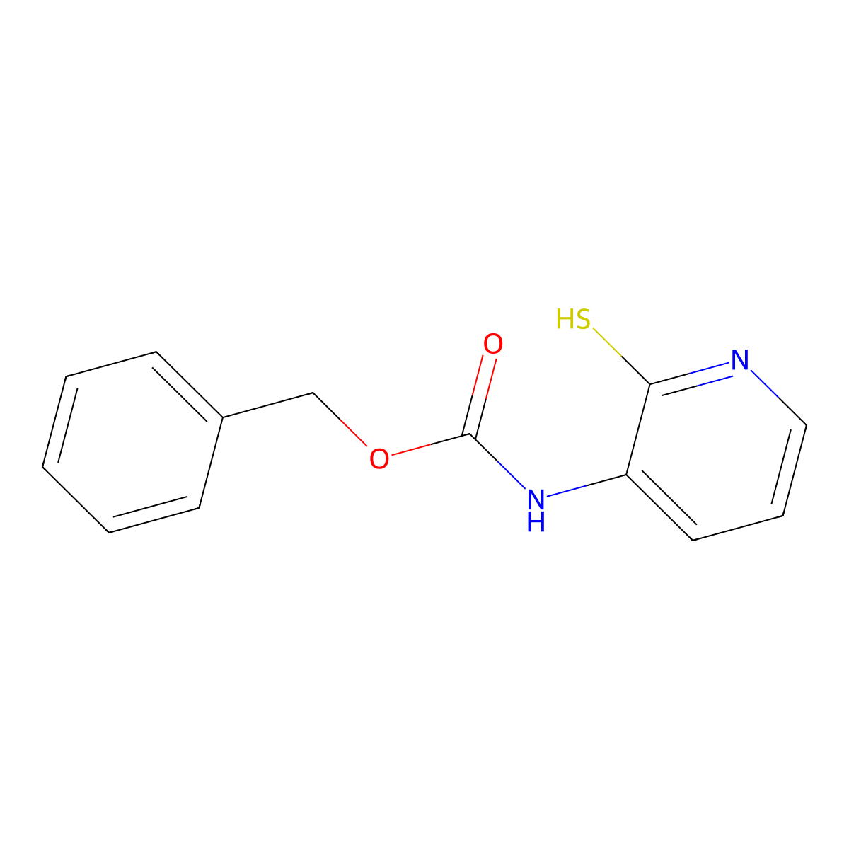 benzyl N-(2-sulfanylpyridin-3-yl)carbamate molecular structure, CAS 2680739-00-6