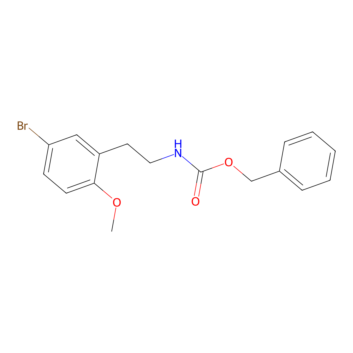 benzyl N-[2-(5-bromo-2-methoxyphenyl)ethyl]carbamate molecular structure, CAS 2680740-04-7