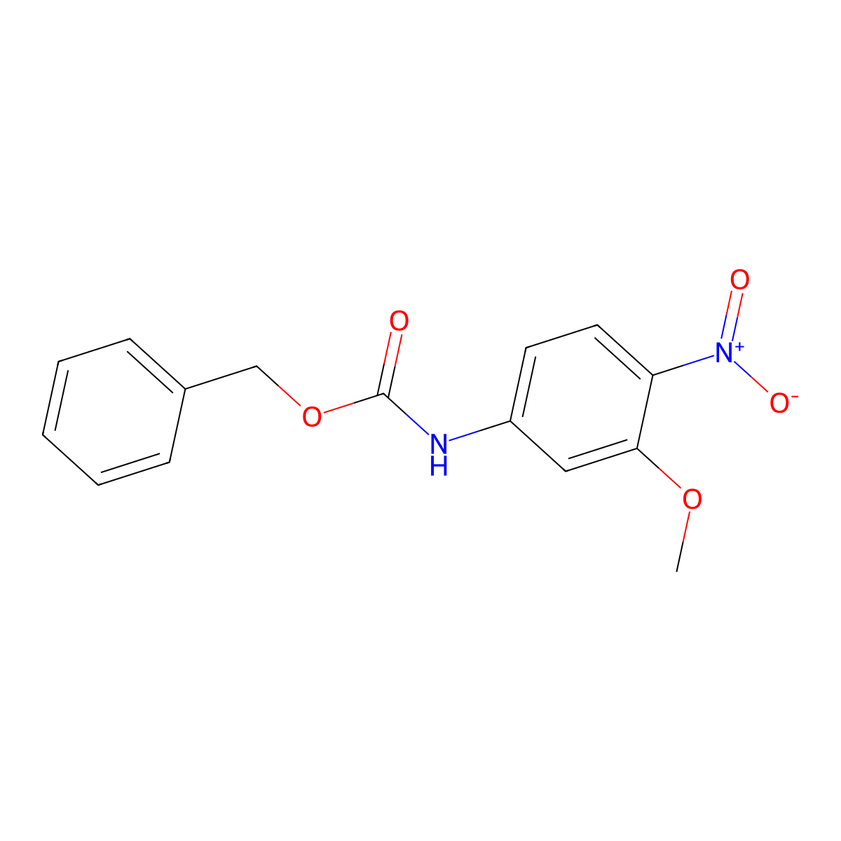 benzyl N-(3-methoxy-4-nitrophenyl)carbamate molecular structure, CAS 2680740-37-6