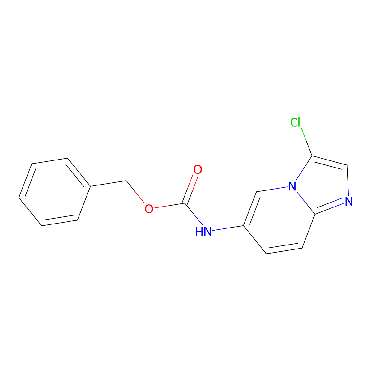 benzyl N-{3-chloroimidazo[1,2-a]pyridin-6-yl}carbamate molecular structure, CAS 2680740-43-4