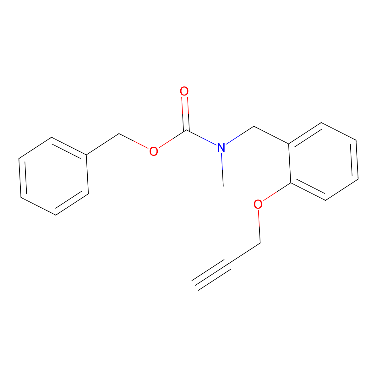 benzyl N-methyl-N-{[2-(prop-2-yn-1-yloxy)phenyl]methyl}carbamate molecular structure, CAS 2680741-15-3