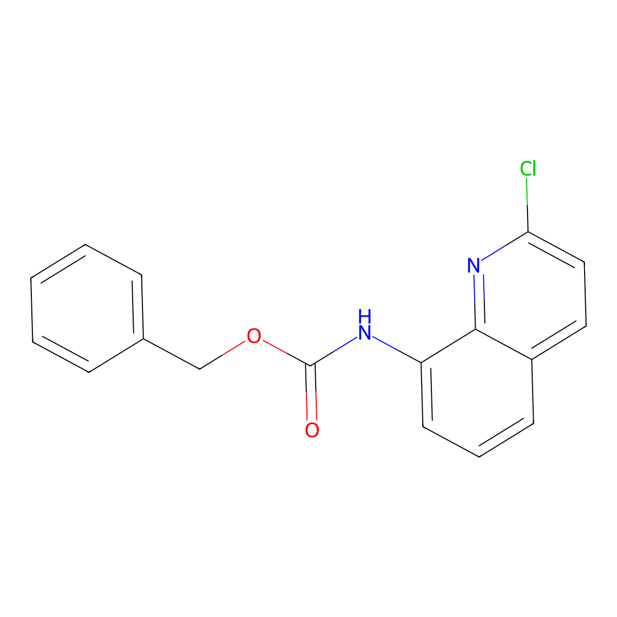 benzyl N-(2-chloroquinolin-8-yl)carbamate molecular structure, CAS 2680741-54-0