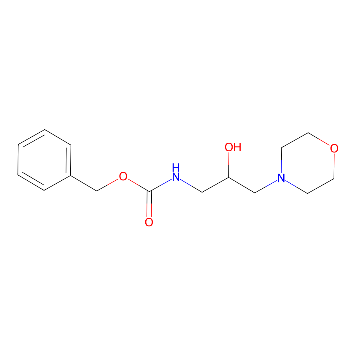 benzyl N-[2-hydroxy-3-(morpholin-4-yl)propyl]carbamate molecular structure, CAS 2680741-89-1