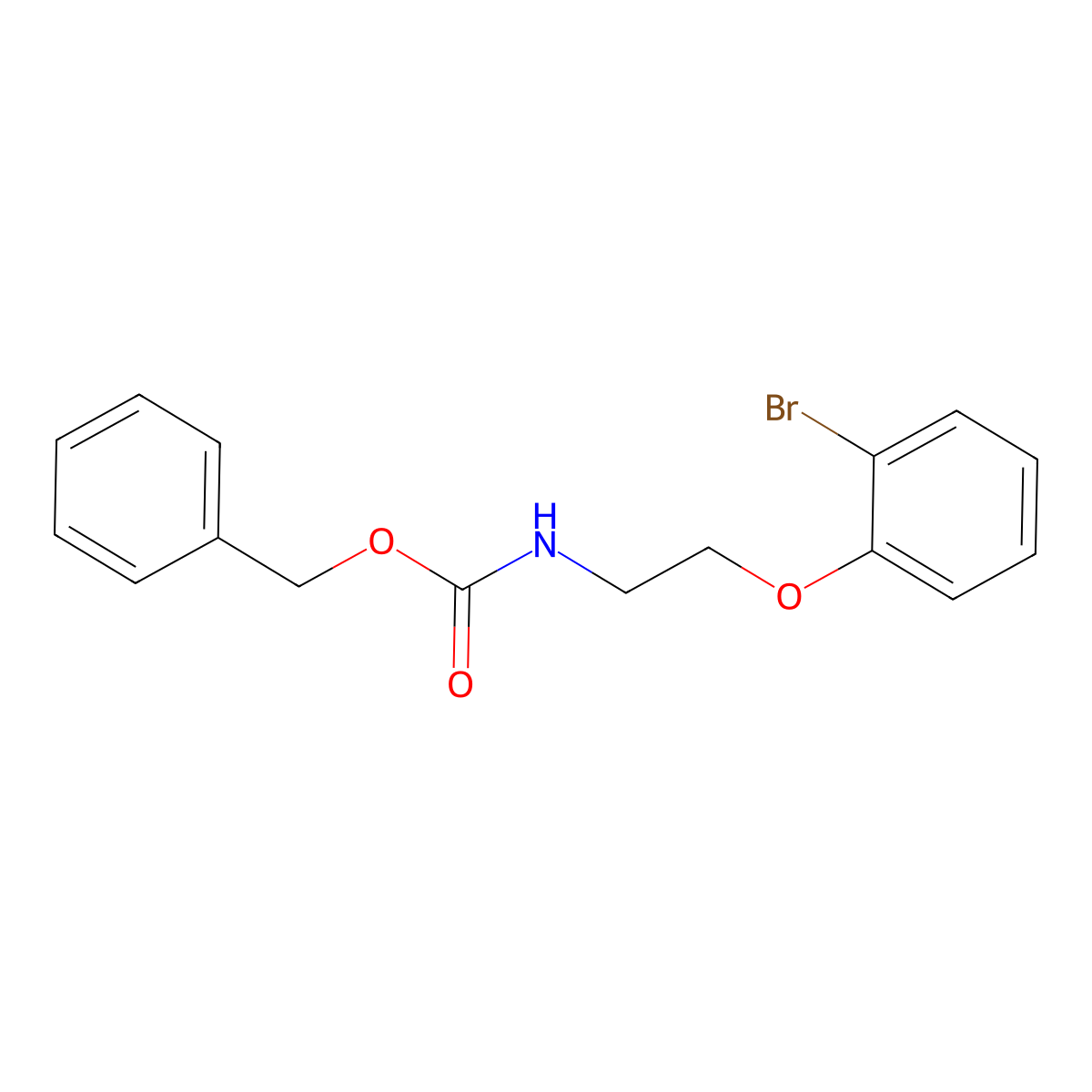 benzyl N-[2-(2-bromophenoxy)ethyl]carbamate molecular structure, CAS 2680742-18-9