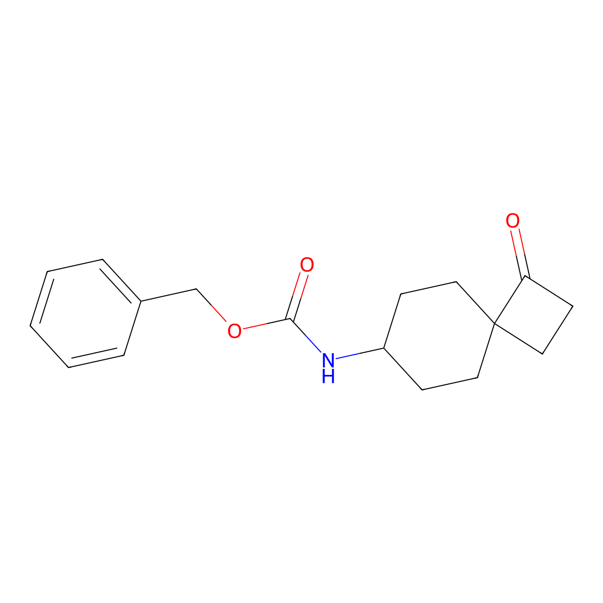 benzyl N-{1-oxospiro[3.5]nonan-7-yl}carbamate molecular structure, CAS 2680742-26-9