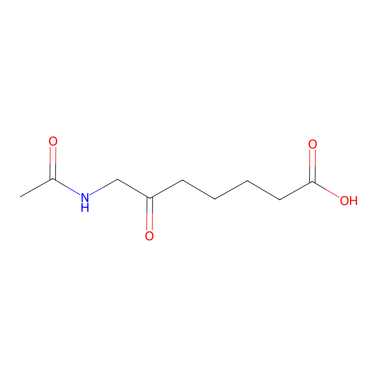 7-Acetamido-6-oxoheptanoic acid molecular structure, CAS 2680742-33-8