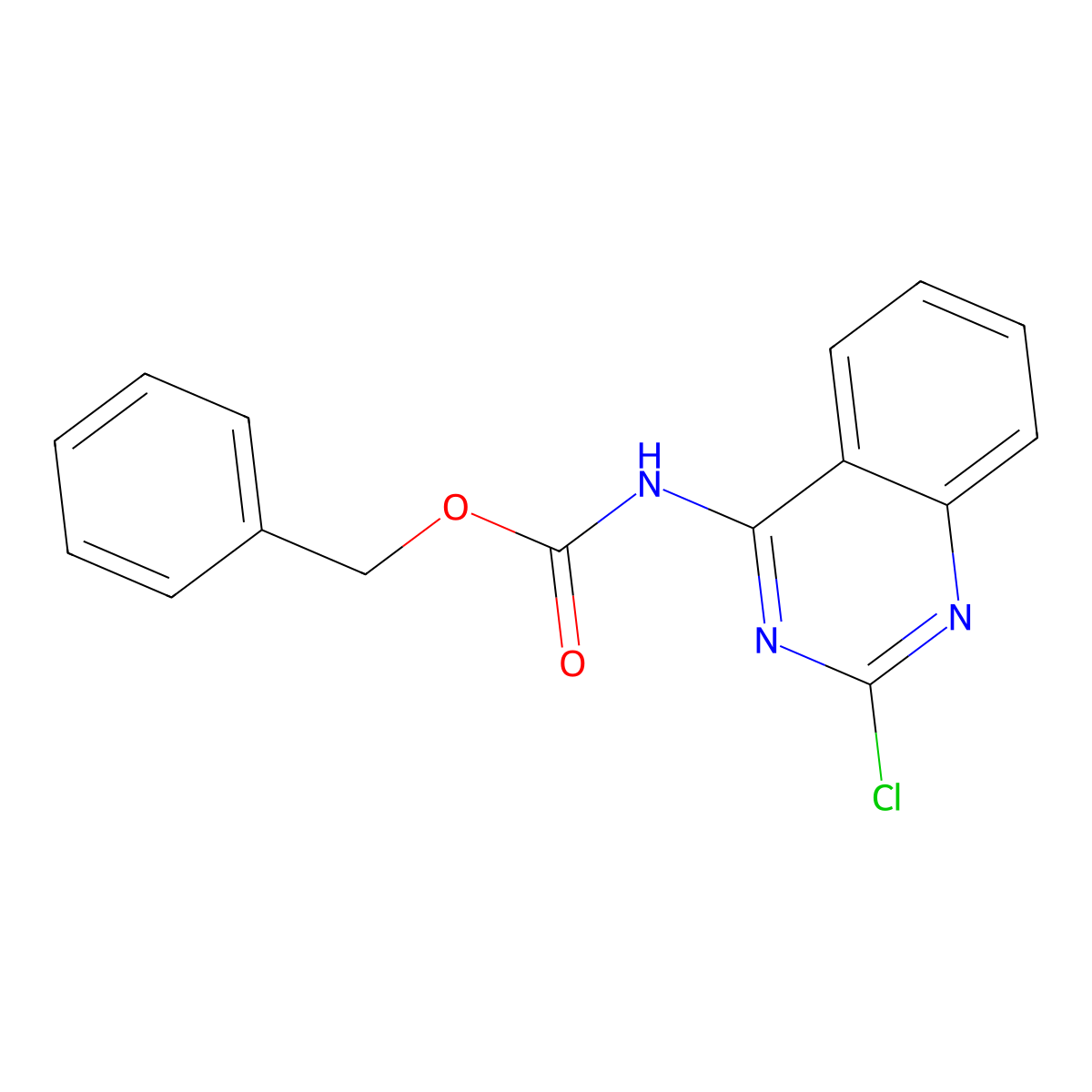 benzyl N-(2-chloroquinazolin-4-yl)carbamate molecular structure, CAS 2680742-88-3