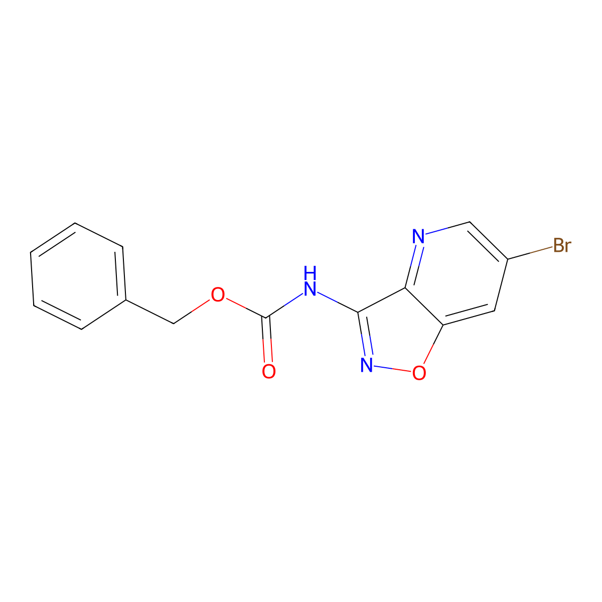 benzyl N-{6-bromo-[1,2]oxazolo[4,5-b]pyridin-3-yl}carbamate molecular structure, CAS 2680744-12-9