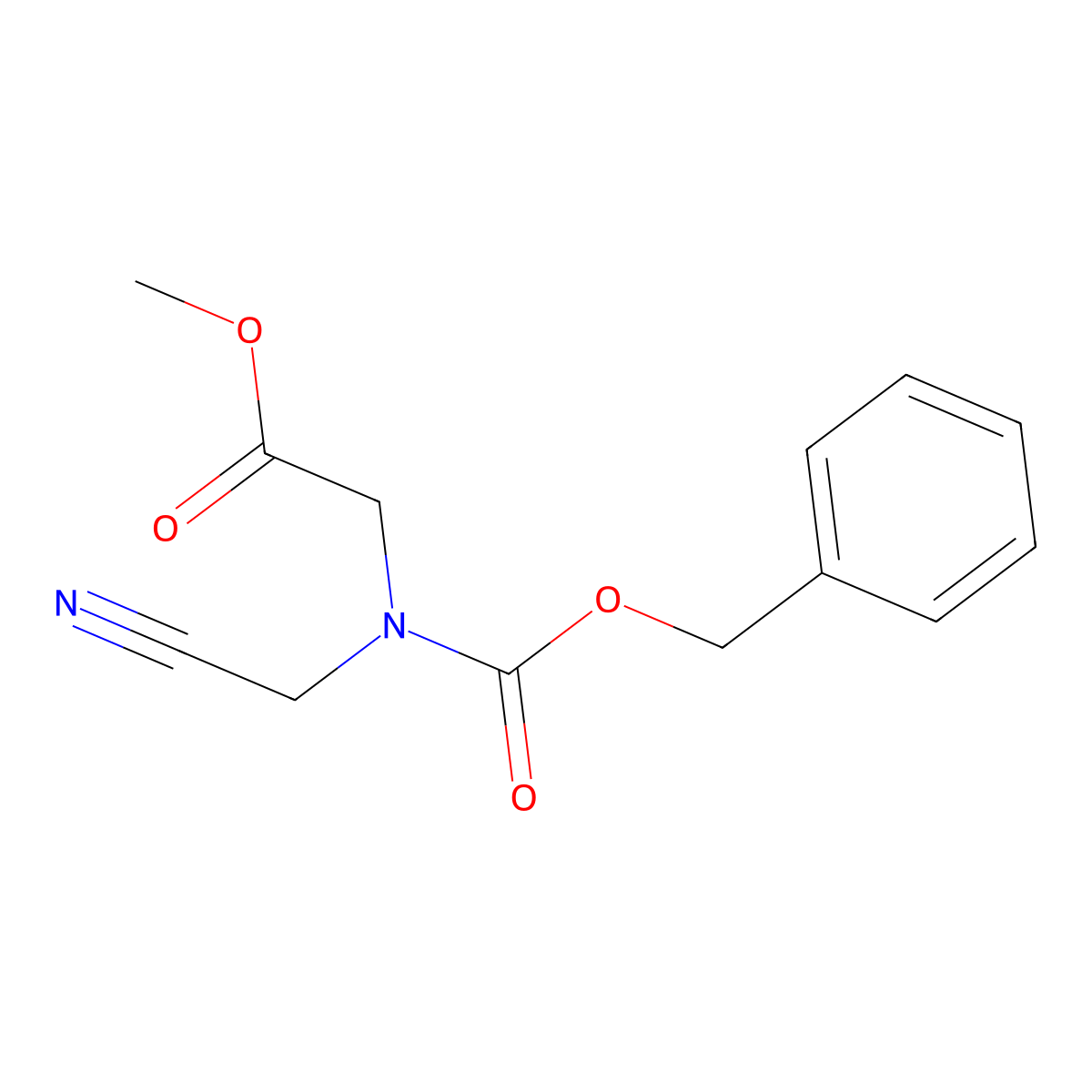 Methyl 2-{[(benzyloxy)carbonyl](cyanomethyl)amino}acetate molecular structure, CAS 2680744-31-2