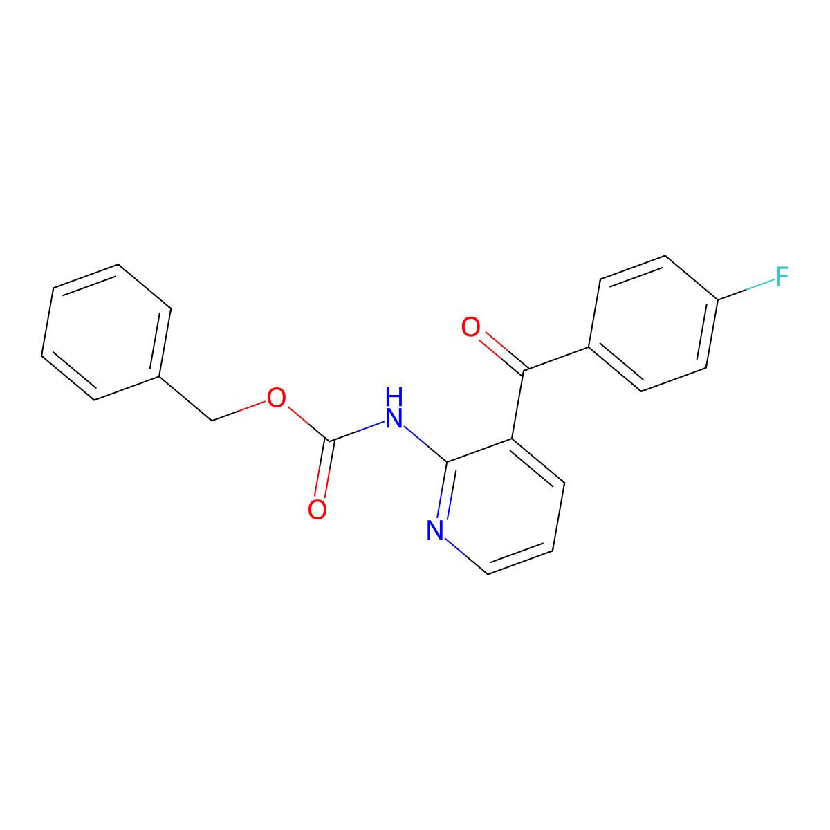 benzyl N-[3-(4-fluorobenzoyl)pyridin-2-yl]carbamate molecular structure, CAS 2680745-43-9