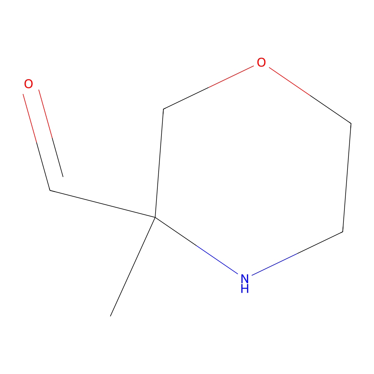 3-Methylmorpholine-3-carbaldehyde molecular structure, CAS 2680746-69-2