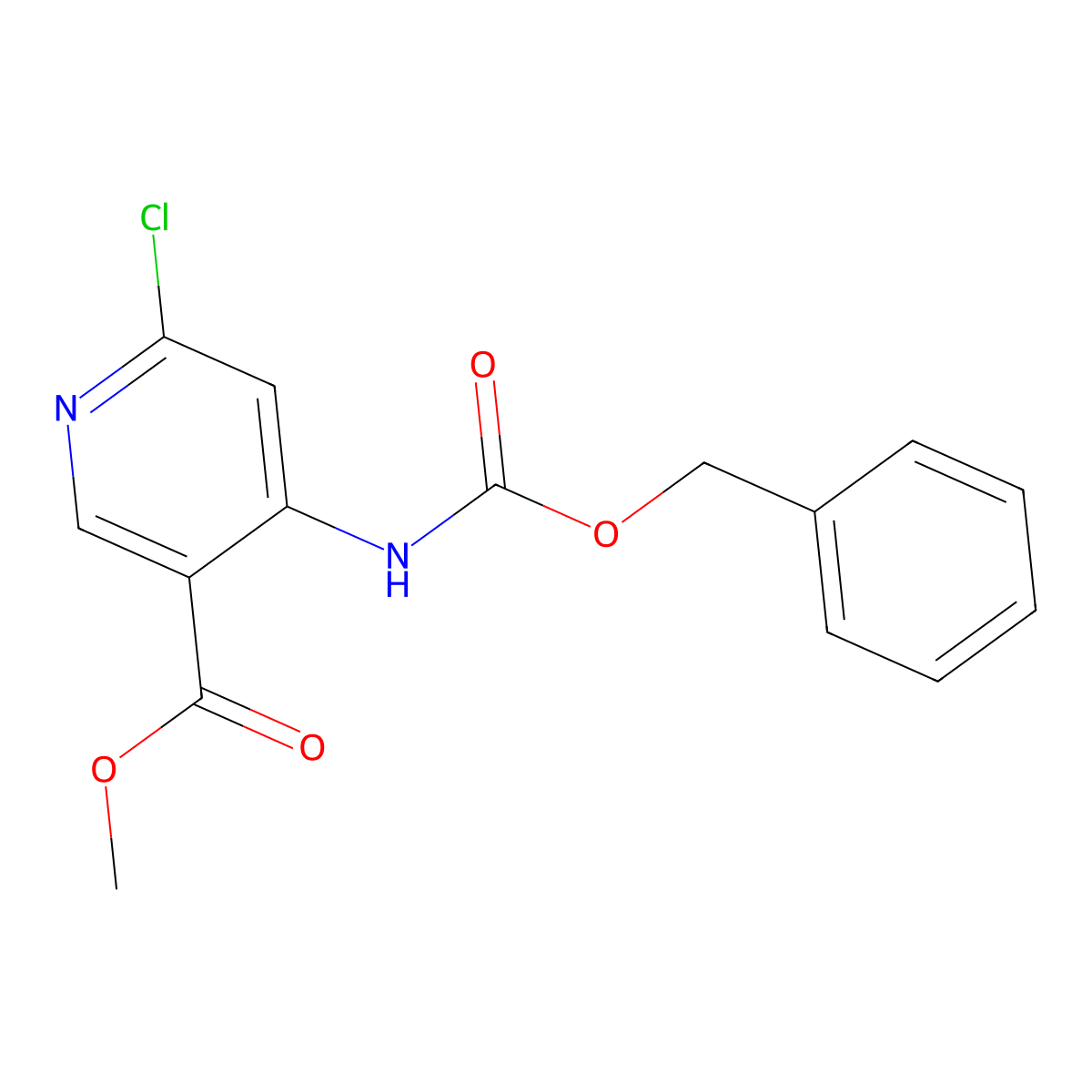 Methyl 4-{[(benzyloxy)carbonyl]amino}-6-chloropyridine-3-carboxylate molecular structure, CAS 2680746-83-0
