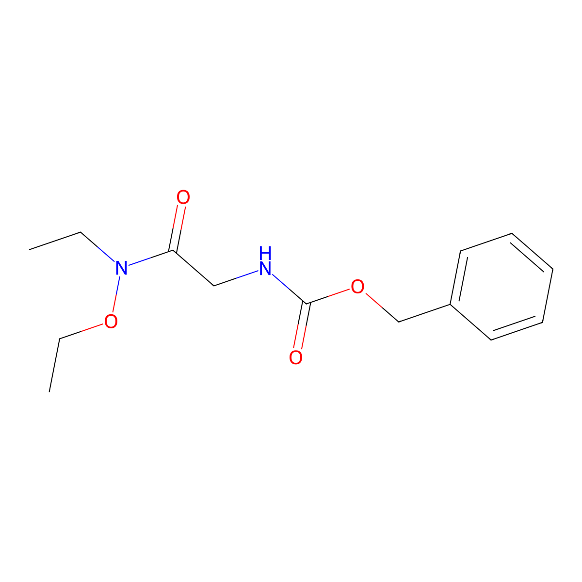 benzyl N-{[ethoxy(ethyl)carbamoyl]methyl}carbamate molecular structure, CAS 2680747-51-5