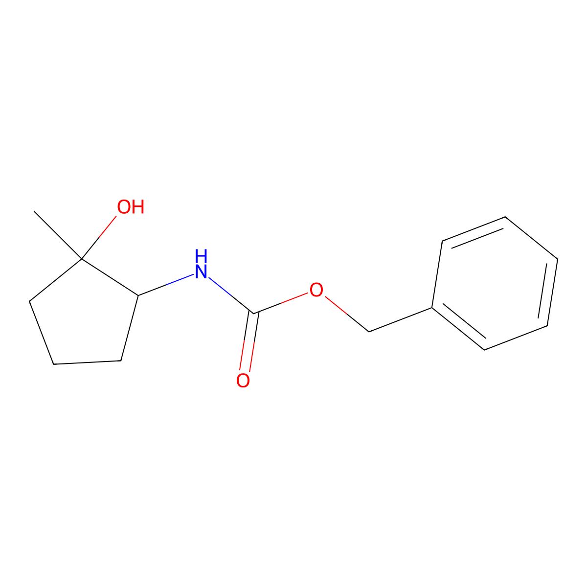 benzyl N-(2-hydroxy-2-methylcyclopentyl)carbamate molecular structure, CAS 2680748-11-0