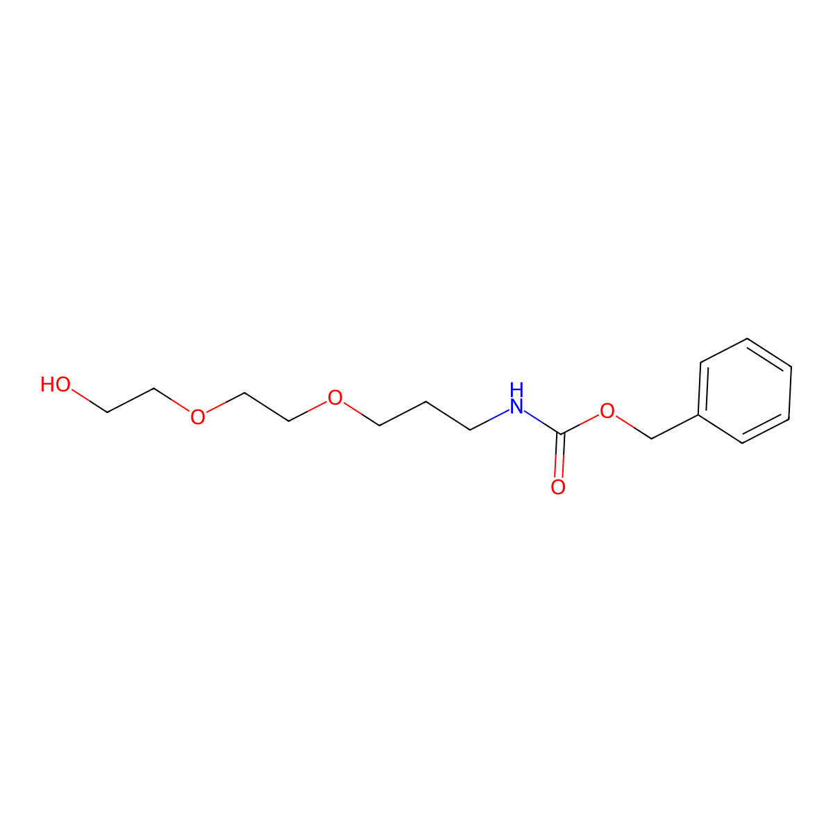 benzyl N-{3-[2-(2-hydroxyethoxy)ethoxy]propyl}carbamate molecular structure, CAS 2680748-15-4