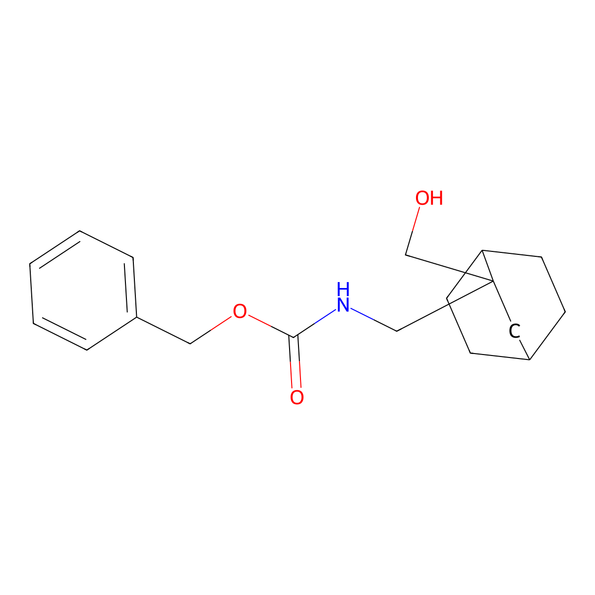 benzyl N-{[2-(hydroxymethyl)bicyclo[2.2.2]octan-2-yl]methyl}carbamate molecular structure, CAS 2680748-27-8