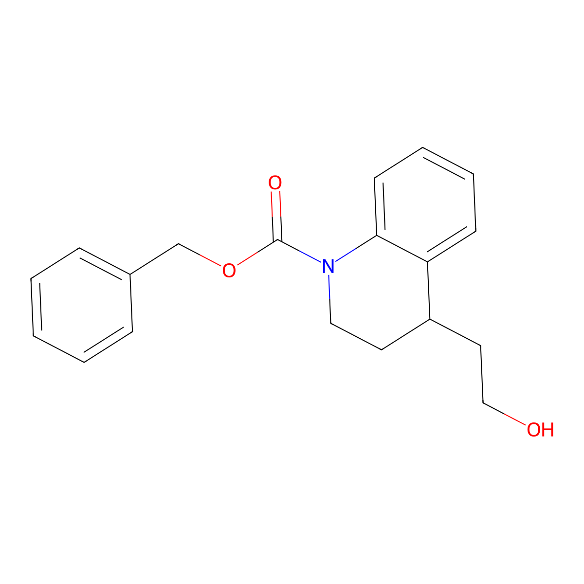Benzyl 4-(2-hydroxyethyl)-1,2,3,4-tetrahydroquinoline-1-carboxylate molecular structure, CAS 2680748-35-8