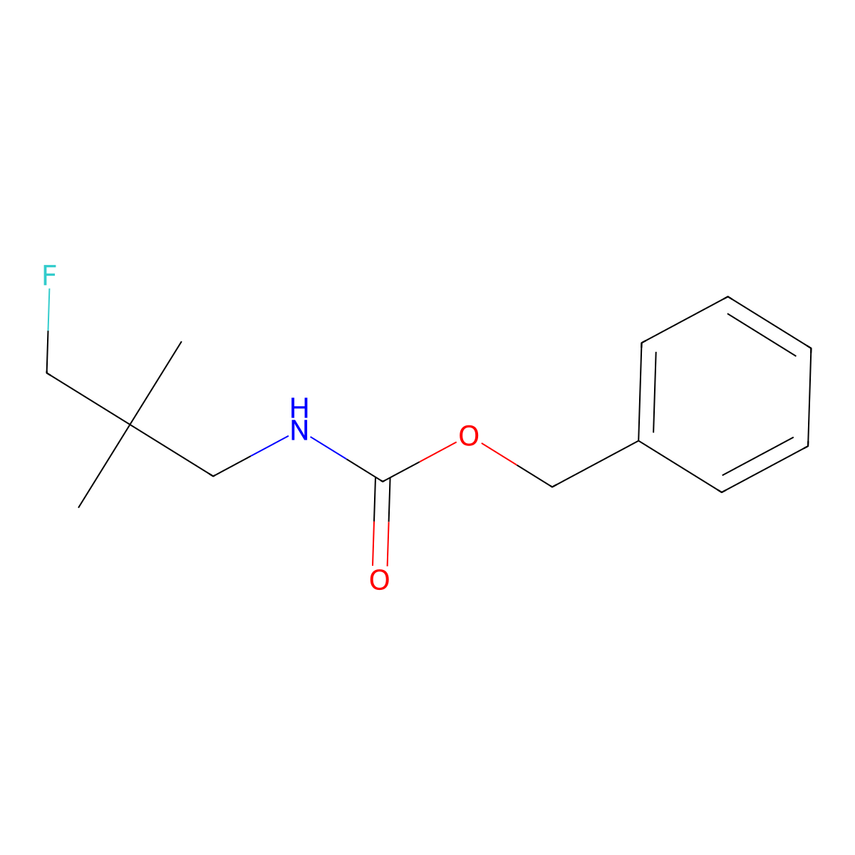 benzyl N-(3-fluoro-2,2-dimethylpropyl)carbamate molecular structure, CAS 2680748-63-2