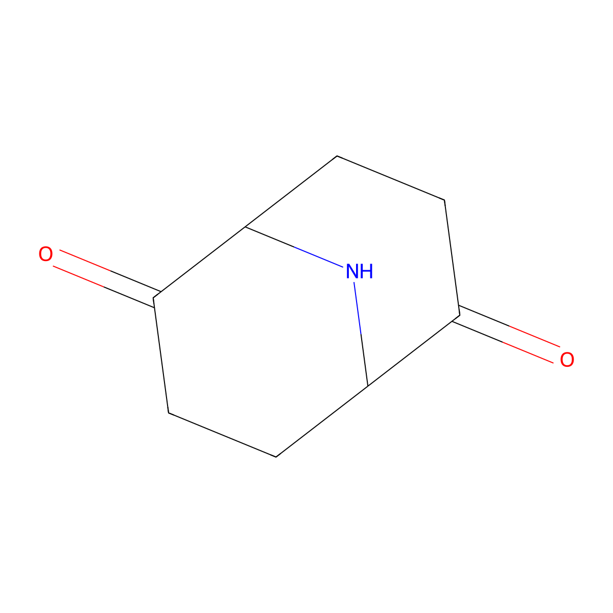 9-Azabicyclo[3.3.1]nonane-2,6-dione molecular structure, CAS 2680748-77-8