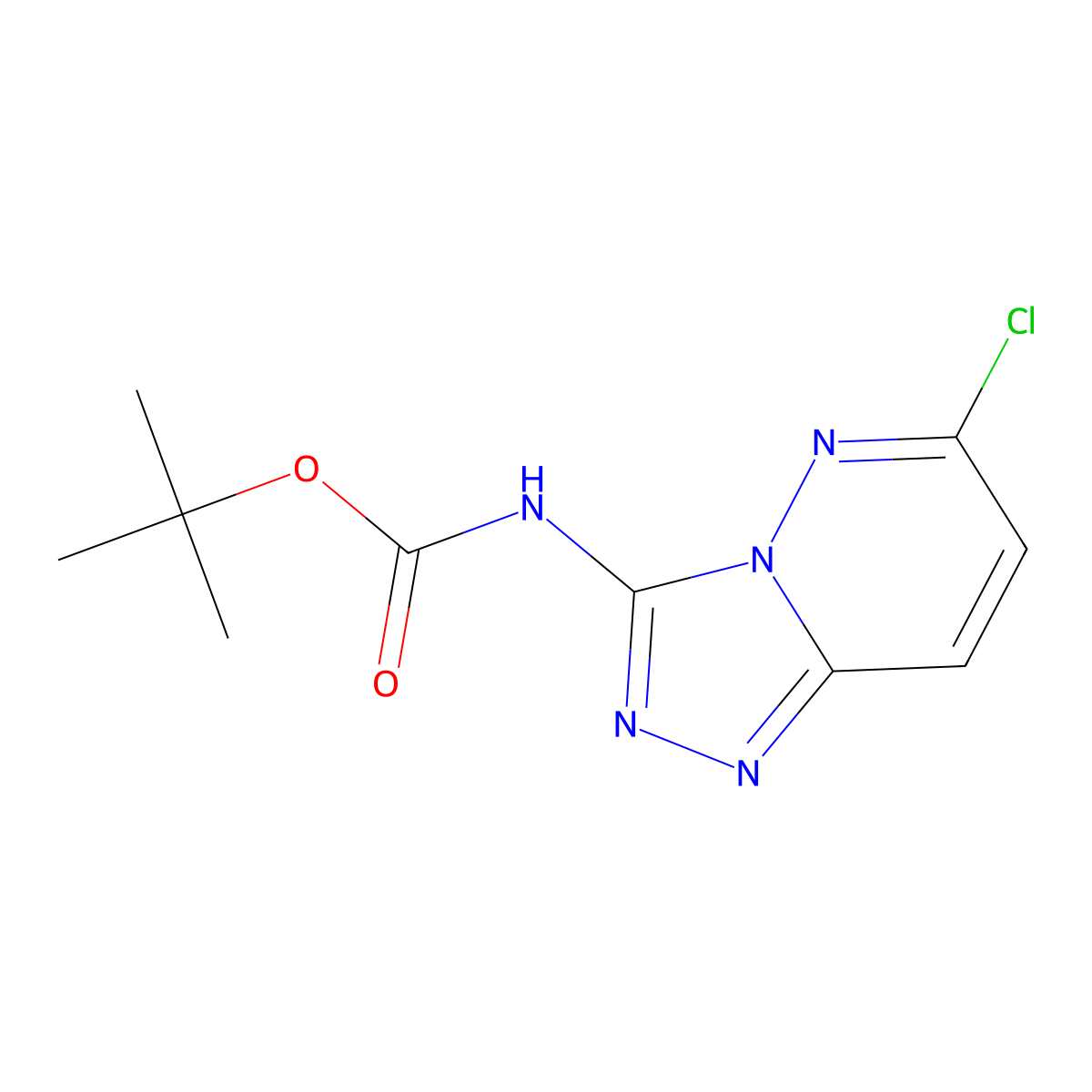 tert-butyl N-{6-chloro-[1,2,4]triazolo[4,3-b]pyridazin-3-yl}carbamate molecular structure, CAS 2680748-84-7