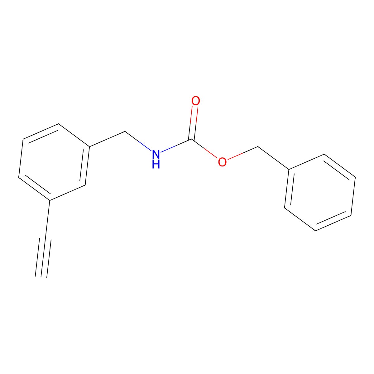 benzyl N-[(3-ethynylphenyl)methyl]carbamate molecular structure, CAS 2680748-94-9