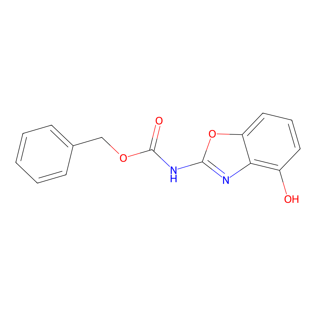 benzyl N-(4-hydroxy-1,3-benzoxazol-2-yl)carbamate molecular structure, CAS 2680749-64-6
