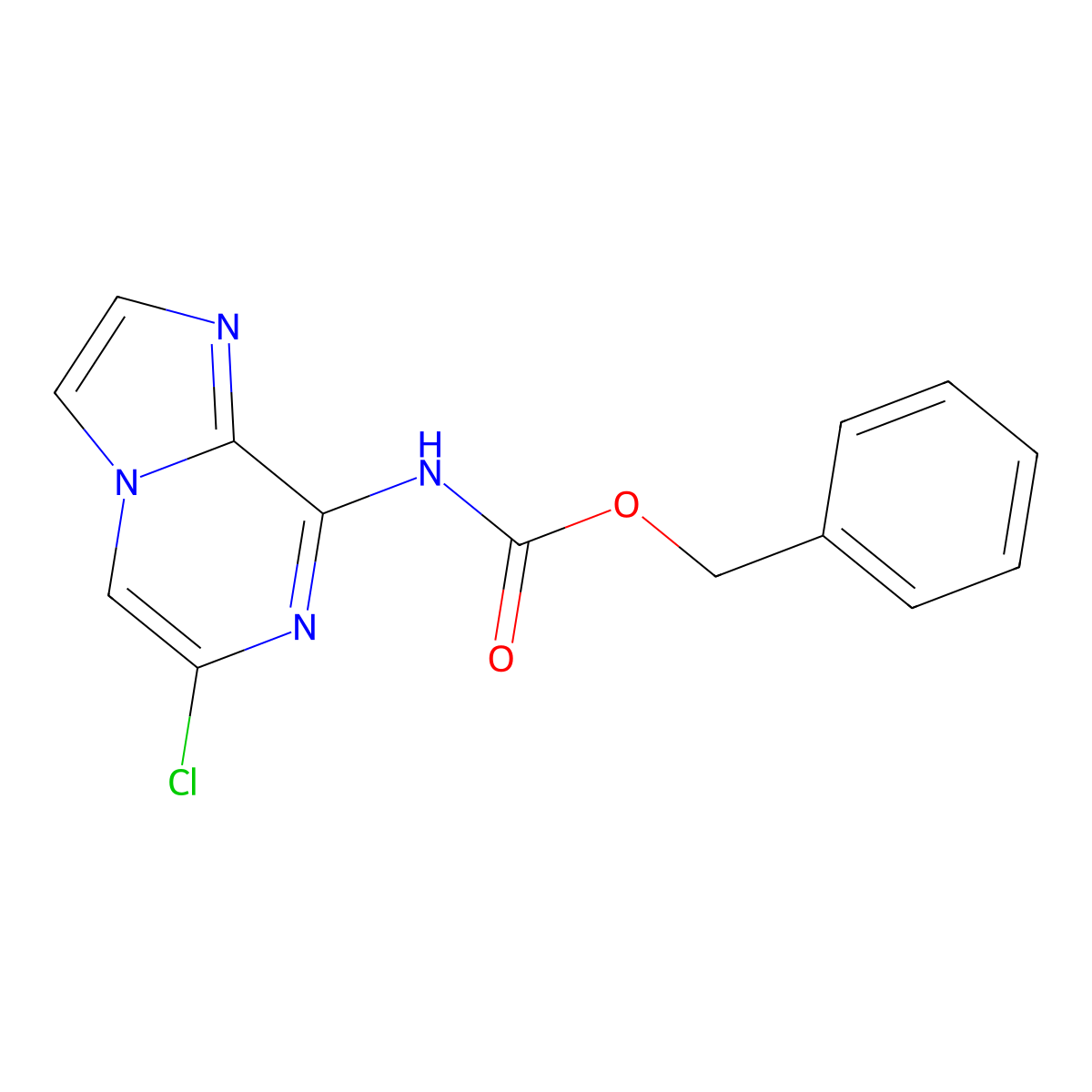 benzyl N-{6-chloroimidazo[1,2-a]pyrazin-8-yl}carbamate molecular structure, CAS 2680749-94-2