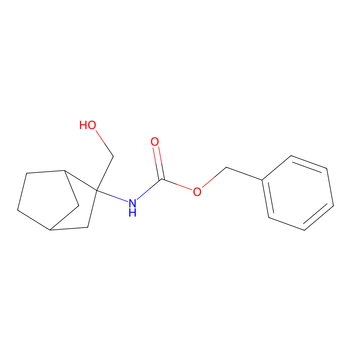 benzyl N-[2-(hydroxymethyl)bicyclo[2.2.1]heptan-2-yl]carbamate molecular structure, CAS 2680750-65-4
