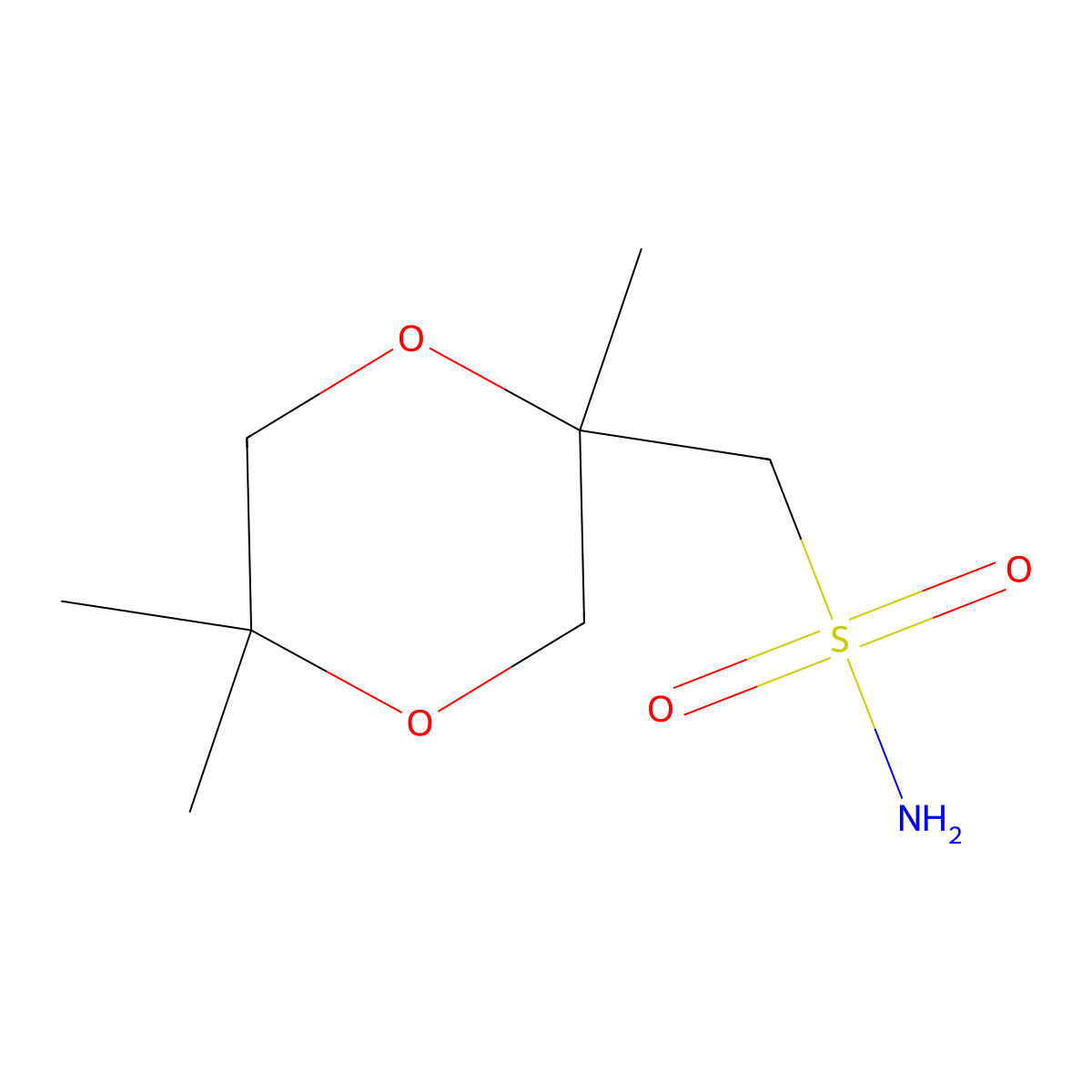 (2,5,5-Trimethyl-1,4-dioxan-2-yl)methanesulfonamide molecular structure, CAS 2680750-92-7