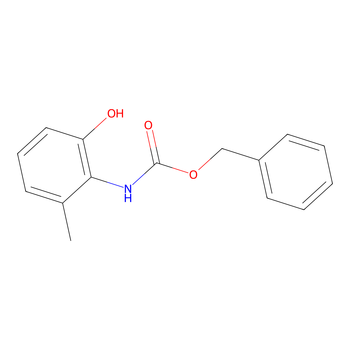 benzyl N-(2-hydroxy-6-methylphenyl)carbamate molecular structure, CAS 2680751-21-5