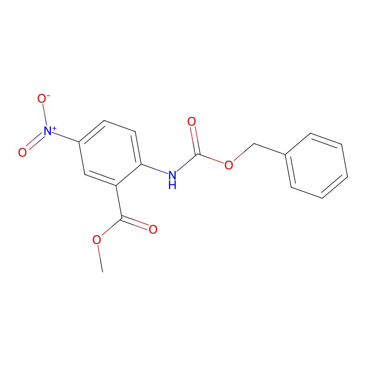 Methyl 2-{[(benzyloxy)carbonyl]amino}-5-nitrobenzoate molecular structure, CAS 2680751-34-0