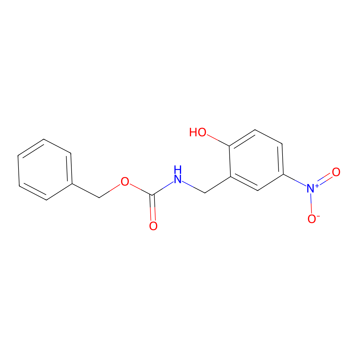 benzyl N-[(2-hydroxy-5-nitrophenyl)methyl]carbamate molecular structure, CAS 2680752-41-2