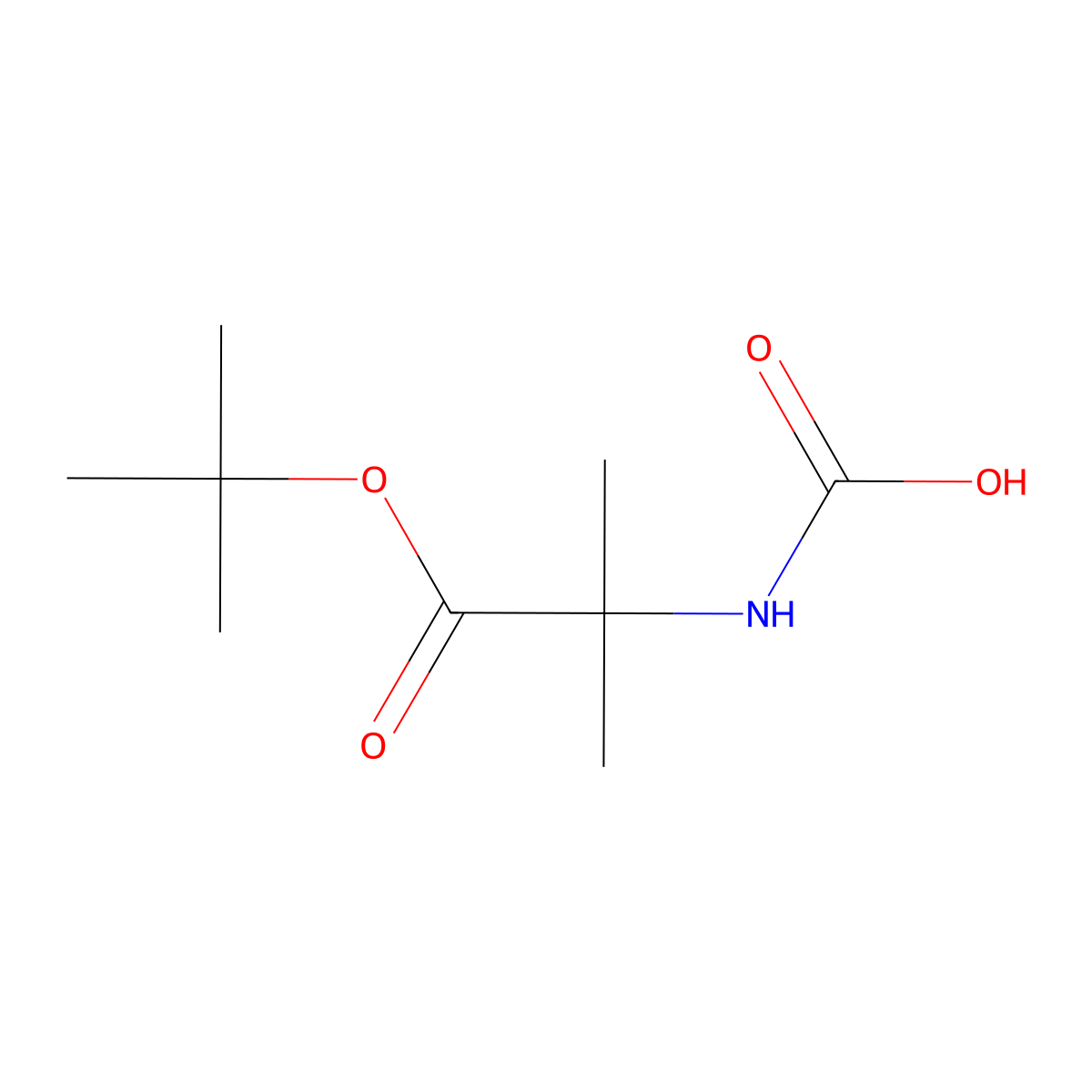[1-(Tert-butoxy)-2-methyl-1-oxopropan-2-yl]carbamic acid molecular structure, CAS 2680752-81-0