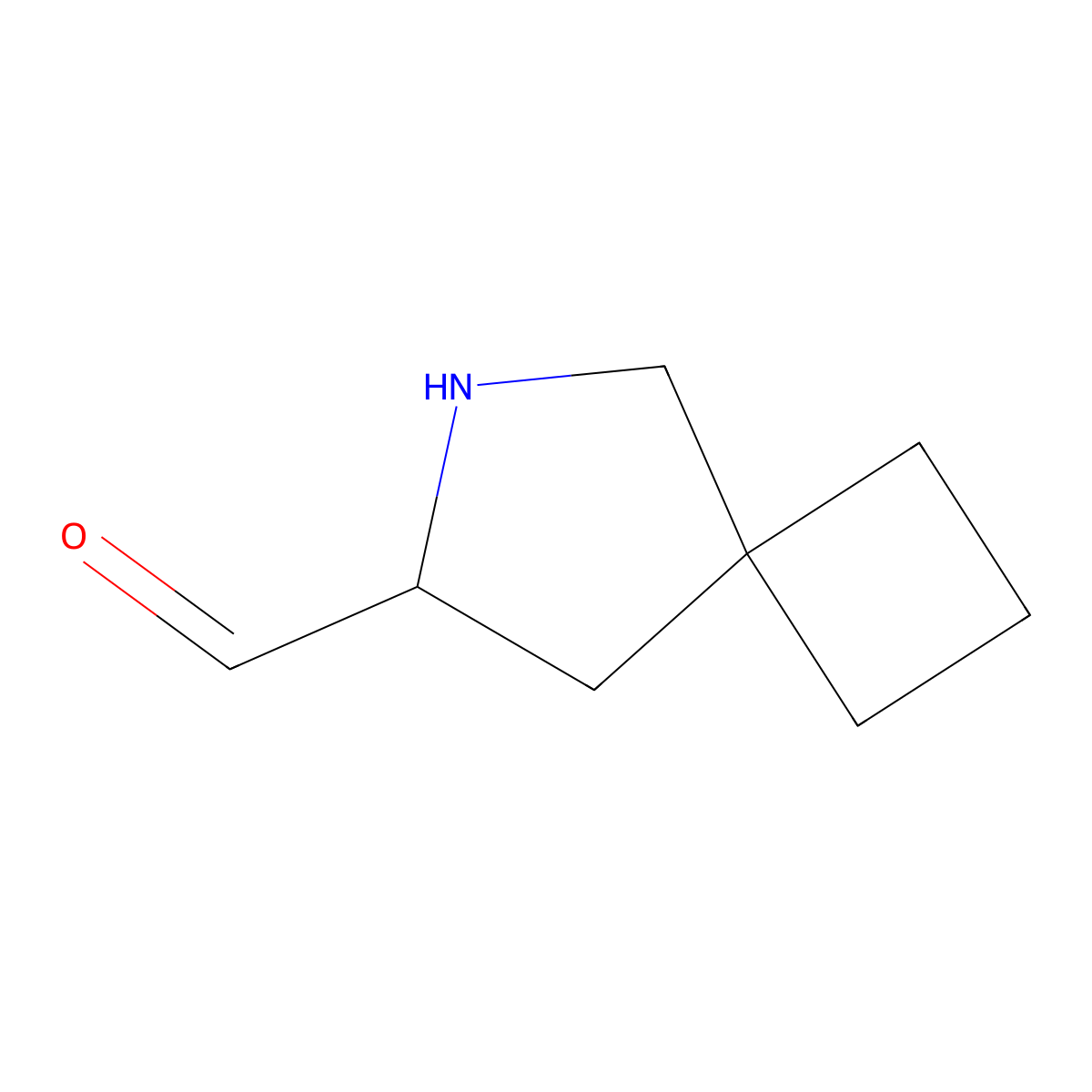 6-Azaspiro[3.4]octane-7-carbaldehyde molecular structure, CAS 2680752-88-7