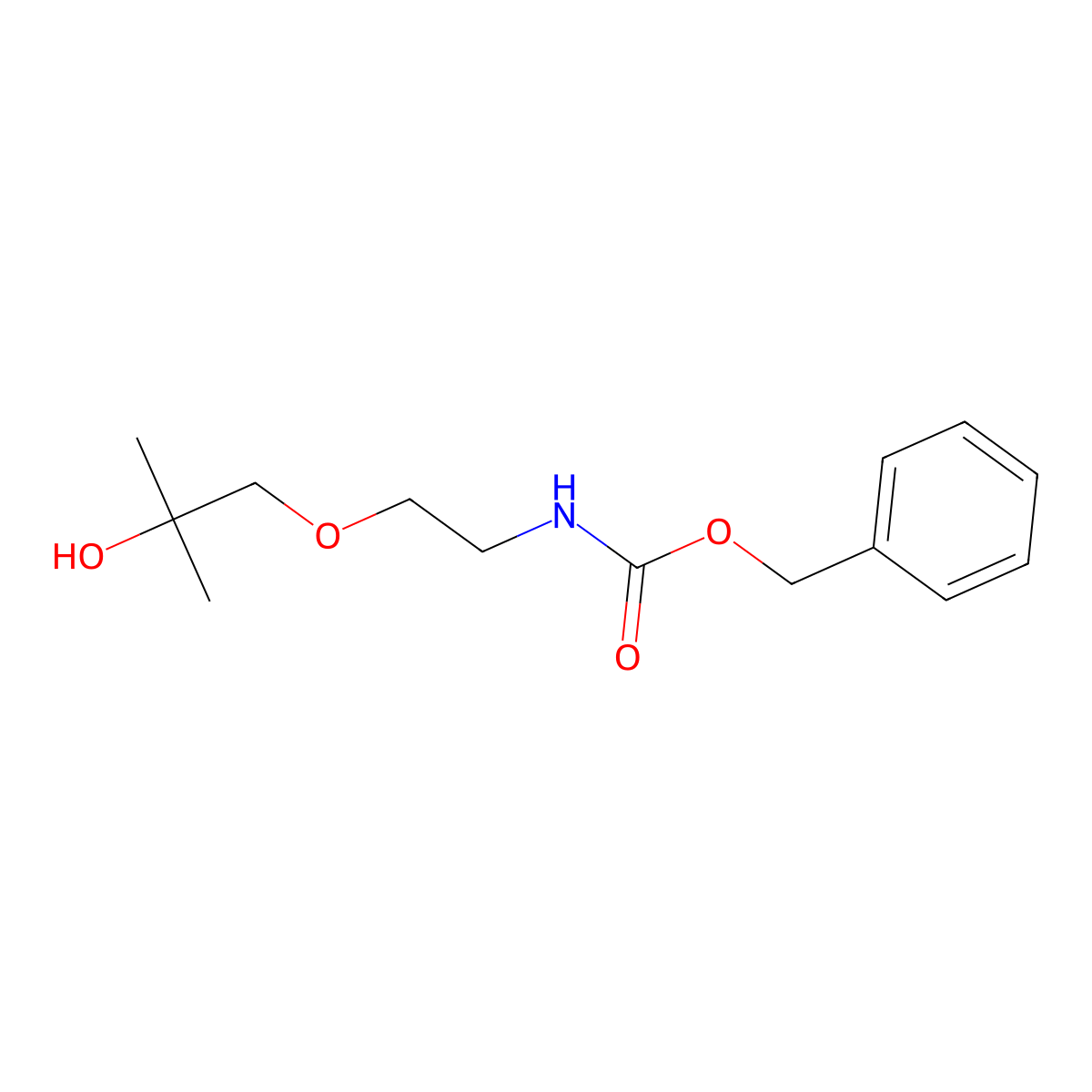 benzyl N-[2-(2-hydroxy-2-methylpropoxy)ethyl]carbamate molecular structure, CAS 2680753-01-7
