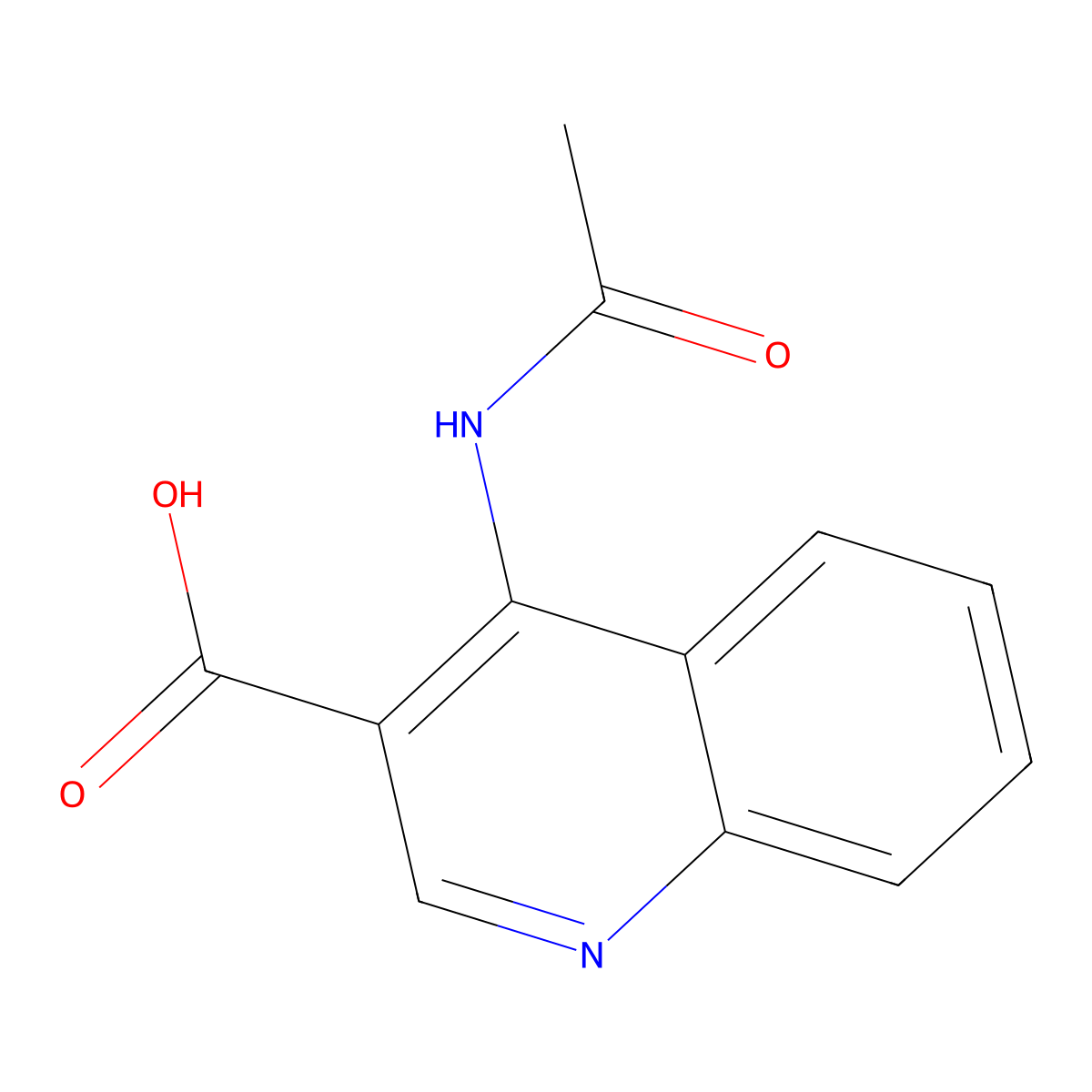 4-Acetamidoquinoline-3-carboxylic acid molecular structure, CAS 2680754-30-5