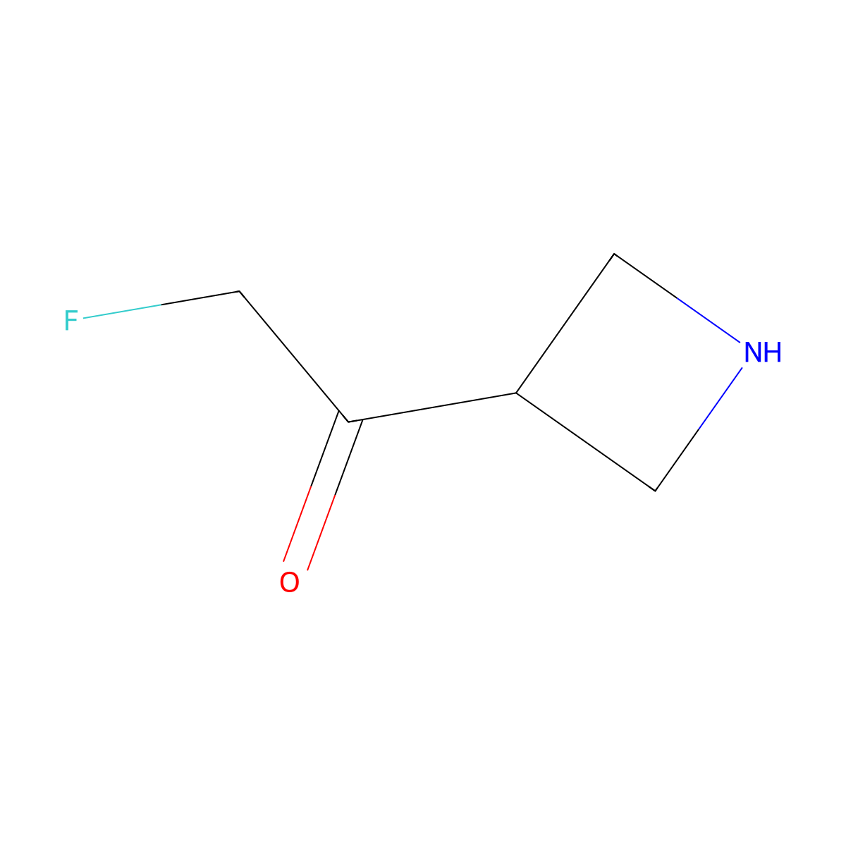 1-(Azetidin-3-yl)-2-fluoroethan-1-one molecular structure, CAS 2680754-36-1