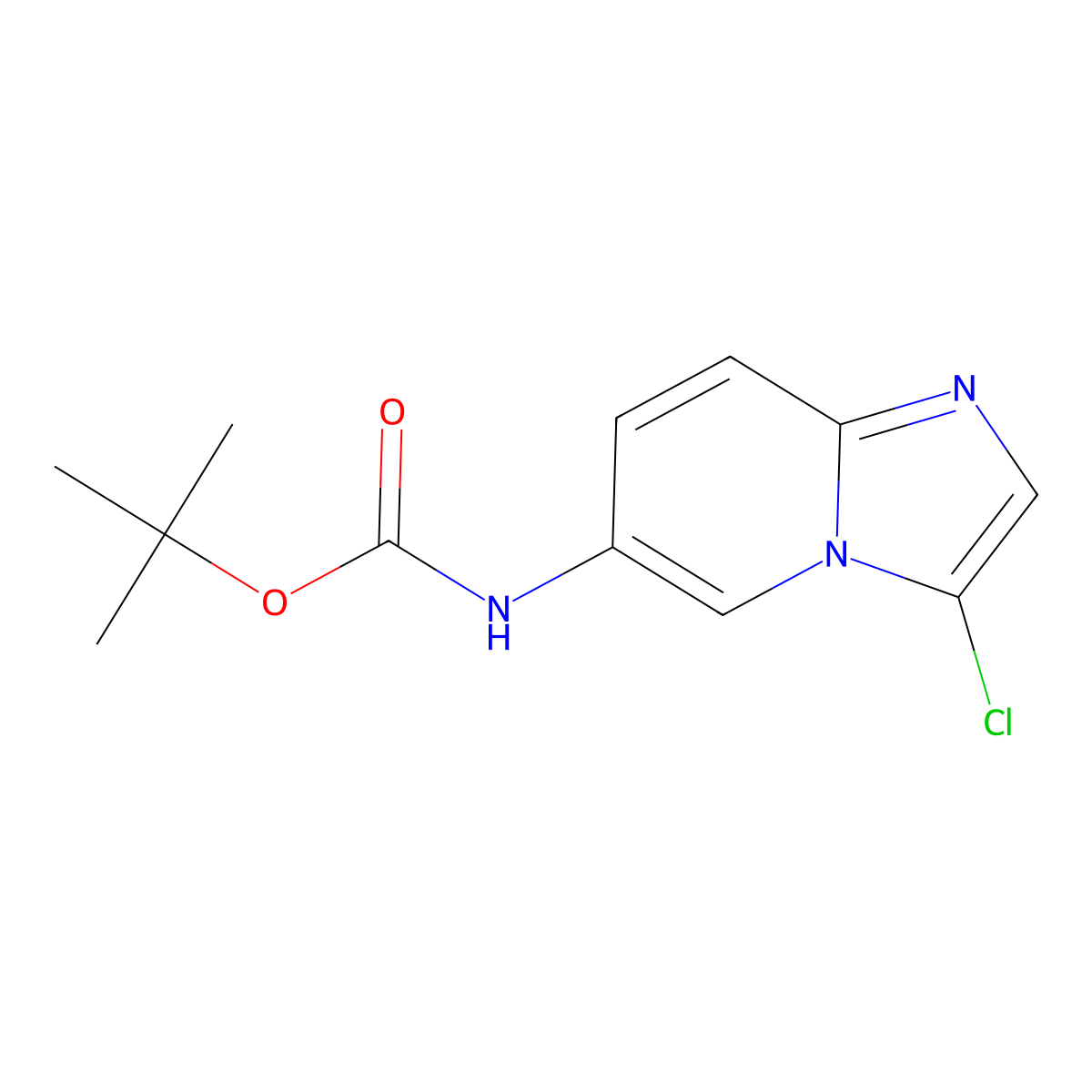 tert-butyl N-{3-chloroimidazo[1,2-a]pyridin-6-yl}carbamate molecular structure, CAS 2680754-40-7