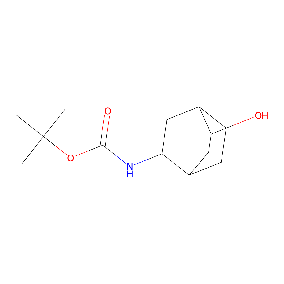 tert-butyl N-{5-hydroxybicyclo[2.2.2]octan-2-yl}carbamate molecular structure, CAS 2680754-49-6